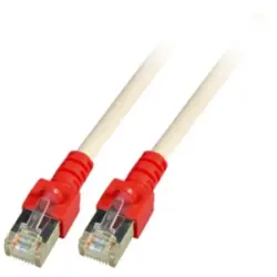 Patch cable, crossover, RJ45 plug, straight to RJ45 plug, straight, Cat 5e, SF/UTP, PVC, 2 m, gray, K5450.2