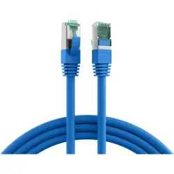Patch cable, RJ45 plug, straight to RJ45 plug, straight, Cat 6A, S/FTP, LSZH, 2 m, blue, MK6001.2BL