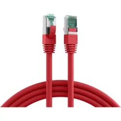 Patch cable, RJ45 plug, straight to RJ45 plug, straight, Cat 6A, S/FTP, LSZH, 10 m, red, MK6001.10R