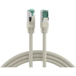 Patch cable, RJ45 plug, straight to RJ45 plug, straight, Cat 6A, S/FTP, LSZH, 0.25 m, gray, MK6001.0,25G