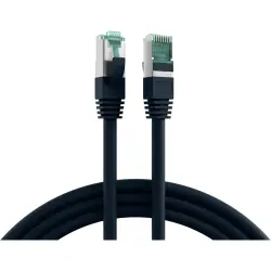 Patch cable, RJ45 plug, straight to RJ45 plug, straight, Cat 6A, S/FTP, LSZH, 2 m, black, MK6001.2B