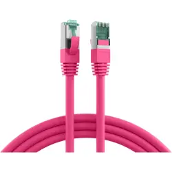 Patch cable, RJ45 plug, straight to RJ45 plug, straight, Cat 6A, S/FTP, LSZH, 50 m, magenta, MK6001.50MA