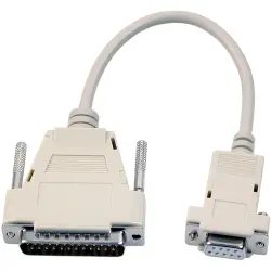 Adapter cable, 2 m, D-Sub plug, 25 pole to D-Sub socket, 9 pole, EK125.2
