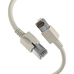 Patch cable, RJ45 plug, straight to RJ45 plug, straight, Cat 6A, S/FTP, LSZH, 10 m, gray, DCK1001GR.10 (1)