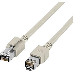 Patch cable, RJ45 plug, straight to RJ45 plug, straight, Cat 6A, S/FTP, LSZH, 10 m, gray, DCK1001GR.10 - 3