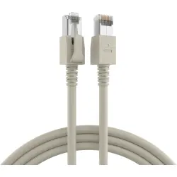 Patch cable, RJ45 plug, straight to RJ45 plug, straight, Cat 6A, S/FTP, LSZH, 7.5 m, gray, DCK1001GR.7,5