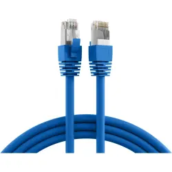 Patch cable, RJ45 plug, straight to RJ45 plug, straight, Cat 8.1, S/FTP, LSZH, 7.5 m, blue, K5528BL.7,5