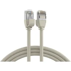 Patch cable, highly flexible, RJ45 plug, straight to RJ45 plug, straight, Cat 6A, U/FTP, TPE/LSZH, 1.5 m, gray, K5547GR.1,5