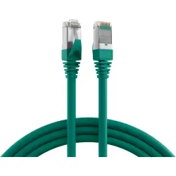 Patch cable, RJ45 plug, straight to RJ45 plug, straight, Cat 5e, SF/UTP, PUR, 5 m, green, K5530.5