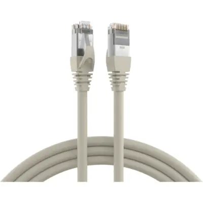Patch cable, RJ45 plug, straight to RJ45 plug, straight, Cat 6A, S/FTP, PVC, 90 m, gray, K5537GR.90 - 1