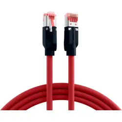 Patch cable, RJ45 plug, straight to RJ45 plug, straight, Cat 6A, S/FTP, PUR, 2 m, red, K8048PUI2