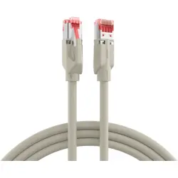 Patch cable, RJ45 plug, straight to RJ45 plug, straight, Cat 6A, S/FTP, LSZH, 0.25 m, gray, K8051.0,25