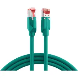 Patch cable, RJ45 plug, straight to RJ45 plug, straight, Cat 6A, S/FTP, LSZH, 50 m, green, K8053.50