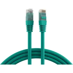 Patch cable, RJ45 plug, straight to RJ45 plug, straight, Cat 6A, U/UTP, PVC, 1 m, green, K8100GN.1