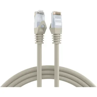 Patch cable, RJ45 plug, straight to RJ45 plug, straight, Cat 6, U/UTP, LSZH, 0.5 m, gray, K8104GR.0,5 - 1
