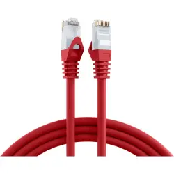 Patch cable, RJ45 plug, straight to RJ45 plug, straight, Cat 6, U/UTP, LSZH, 2 m, red, K8104RT.2