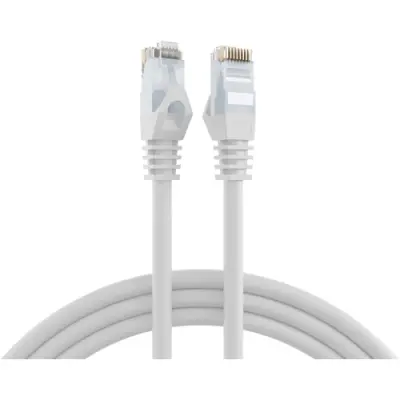 Patch cable, RJ45 plug, straight to RJ45 plug, straight, Cat 6, U/UTP, LSZH, 25 m, white, K8104WS.25 - 1