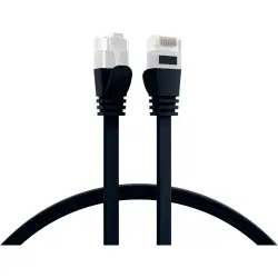 Patch cable, RJ45 plug, straight to RJ45 plug, straight, Cat 6A, U/UTP, PVC, 1 m, black, K8107SW.1