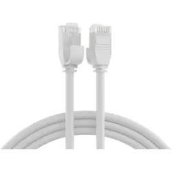 Patch cable, RJ45 plug, straight to RJ45 plug, straight, Cat 6A, U/UTP, TPE/LSZH, 2 m, white, K8108WS.2