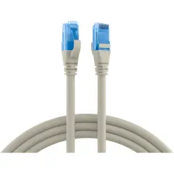Patch cable, RJ45 plug, straight to RJ45 plug, straight, Cat 6A, U/UTP, LSZH, 2 m, gray, K8109GR.2