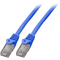 Patch cable, RJ45 plug, straight to RJ45 plug, straight, Cat 5e, U/UTP, LSZH, 2 m, blue, K8110BL.2