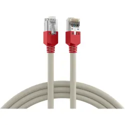 Patch cable, crossover, RJ45 plug, straight to RJ45 plug, straight, Cat 5e, F/UTP, LSZH, 5 m, gray, K8449.5