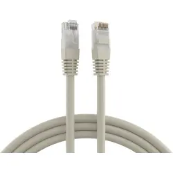 Patch cable, RJ45 plug, straight to RJ45 plug, straight, Cat 5e, U/UTP, PVC, 10 m, gray, K8456.10