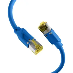 Patch cable, RJ45 plug, straight to RJ45 plug, straight, Cat 6A, S/FTP, LSZH, 25 m, blue, K8580BL.25