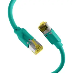 Patch cable, RJ45 plug, straight to RJ45 plug, straight, Cat 6A, S/FTP, LSZH, 7.5 m, green, K8580GN.7,5