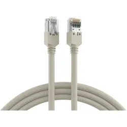 Patch cable, RJ45 plug, straight to RJ45 plug, straight, Cat 5e, S/UTP, PVC, 0.5 m, gray, K8701.0,50