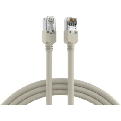 Patch cable, RJ45 plug, straight to RJ45 plug, straight, Cat 5e, S/UTP, PVC, 30 m, gray, K8701.30 - 1