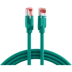 Patch cable, RJ45 plug, straight to RJ45 plug, straight, Cat 6A, S/FTP, LSZH, 1 m, green, K8708GN.1
