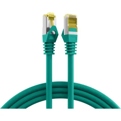 Patch cable, RJ45 plug, straight to RJ45 plug, straight, Cat 6A, S/FTP, LSZH, 25 m, green, MK7001.25GR - 1