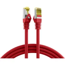 Patch cable, RJ45 plug, straight to RJ45 plug, straight, Cat 6A, S/FTP, LSZH, 2 m, red, MK7001.2R