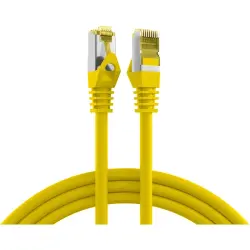 Patch cable, RJ45 plug, straight to RJ45 plug, straight, Cat 6A, S/FTP, LSZH, 7.5 m, yellow, MK7001.7,5Y