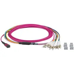 FO patch cable, LC to MTP-F, 30 m, OM4, MTPF08LCOM4-30
