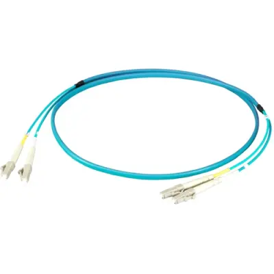 FO patch cable, LC duplex to LC duplex, 0.5 m, OM3, multimode 50/125 µm, O0312FT.0,5 - 1
