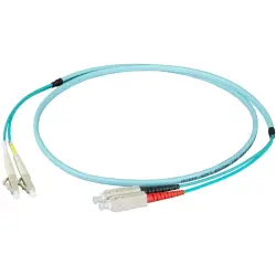 FO patch cable, LC duplex to SC duplex, 30 m, OM3, multimode 50/125 µm, O0314FT.30