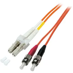 FO patch cable, ST to LC duplex, 2 m, OM2, multimode 50/125 µm, O0321.2