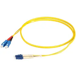 FO patch cable, LC duplex to SC duplex, 5 m, OS2, singlemode 9/125 µm, O0360FT.5