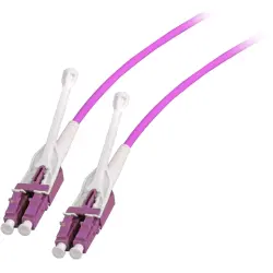 Duplex-jumper, LC to LC, 3 m, OM4, multimode 50/125 µm, DJP-LCLCOM4-UNI-3
