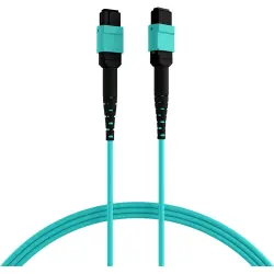 FO patch cable, MTP-F to MTP-F, 0.5 m, OM3, MTPF12MTPFOM3-0,5-A