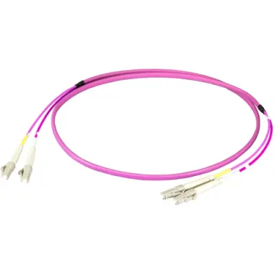 Duplex-jumper, LC duplex to LC duplex, 15 m, OM4, multimode 50/125 µm, O0319FT.15 - 1