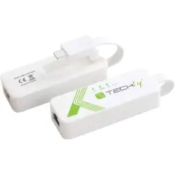 USB 3.1 Type C RJ45 10/100/1000 adapter, white