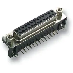 D-Sub socket, 9 pole, standard, angled, solder pin, 34701.1
