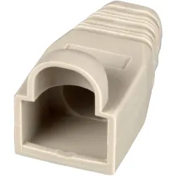 Cable grommet, cable Ø 6.6 mm, with detent lever protection, plastic, beige, 37546.1-100, package with 100 pieces