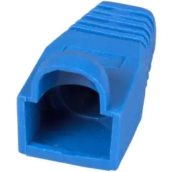 Cable grommet, cable Ø 6.6 mm, with detent lever protection, plastic, blue, 37546.7-100, package with 100 pieces