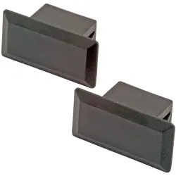 Dummy plug, black, for SC duplex/LC quad/ST duplex, 53025.1-100, package with 100 pieces