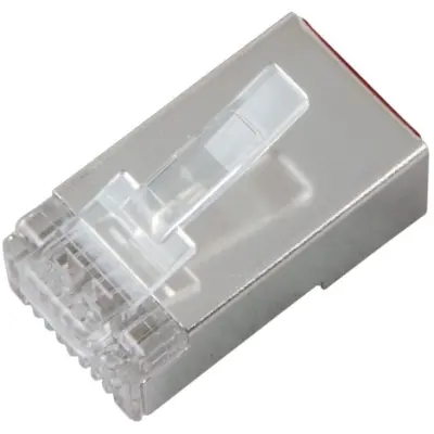 Plug, RJ45, 8 pole, Cat 5e, crimp connection, 37541.3-100, package with 100 pieces - 1