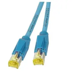 Patch cable, RJ45 plug, straight to RJ45 plug, straight, Cat 6A, S/FTP, LSZH, 2 m, blue, K8560BL.2